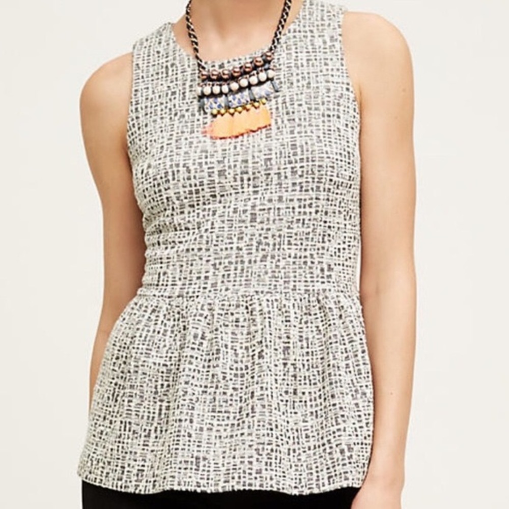 Anthropologie Amadi peplum top